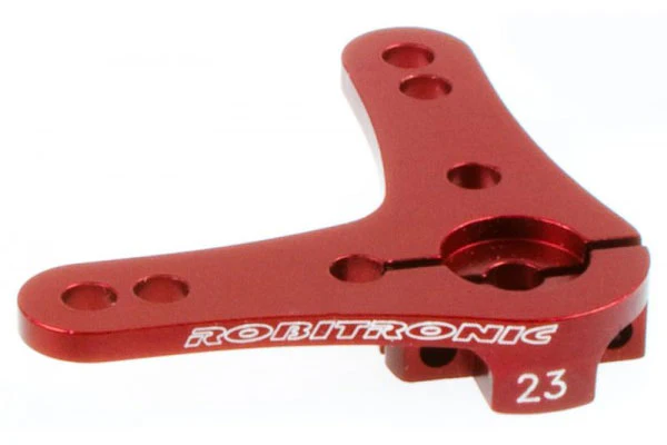 SQUADRETTA ALLUMINIO DOPPIO BRACCIO 90° 23T - ROSSO