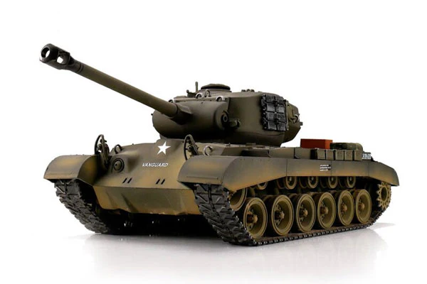 M26 PERSHING SNOW LEOPARD VERDE PALLINI 1:16 - CINGOLI IN METALLO