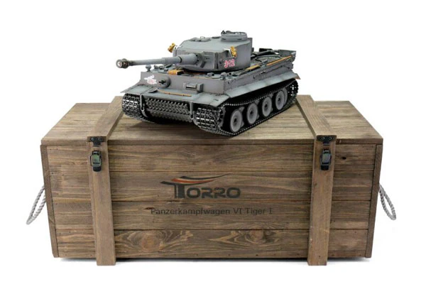 PRO-EDITION TIGER I EARLY VERSION GRIGIO - INFRAROSSI 1:16 - FUMO CANNONE - Image 3