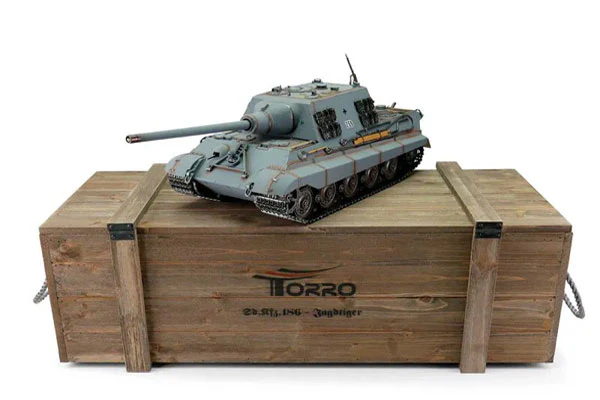 PRO-EDITION JAGDTIGER - GRIGIO - INFRAROSSI 1:16 - FUMO CANNONE - Image 3