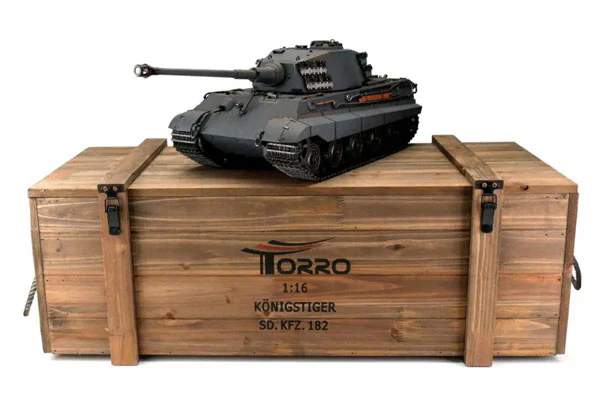 PRO-EDITION KING TIGER - GRIGIO - INFRAROSSI 1:16 - FUMO CANNONE - Image 4