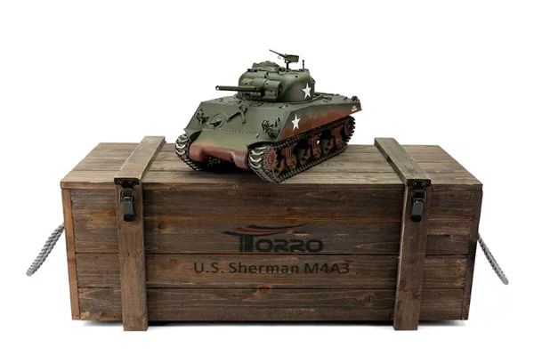 PRO-EDITION M4A3 SHERMAN 76MM VERDE - INFRAROSSI 1:16 - FUMO CANNONE - Image 3