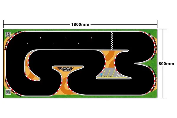 MICRO RALLY - PISTA 1800 X 800 MM - 1:76