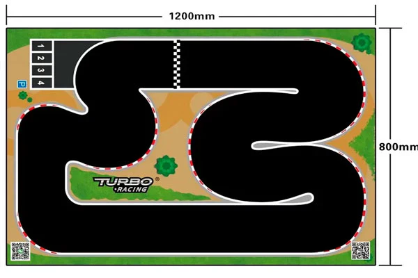 MICRO RALLY TYPE 2 - PISTA 1200 X 800 MM - 1:76